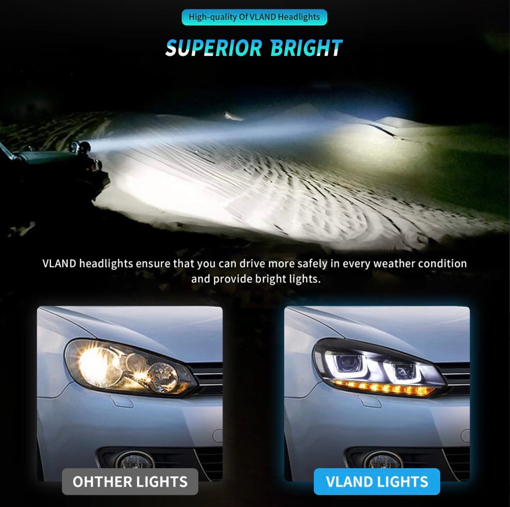 MK6 Golf VLAND Headlights