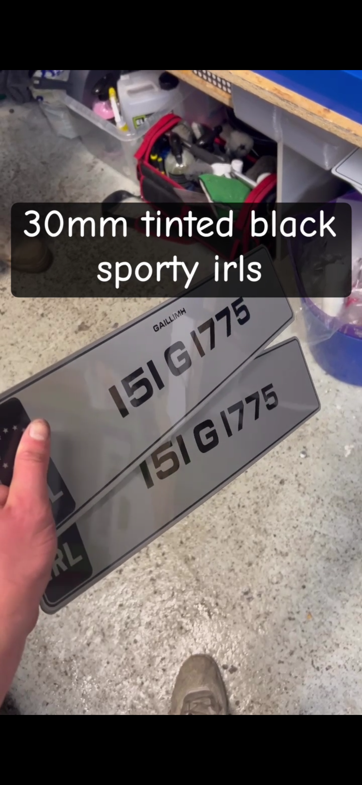 Tinted sport irls black 30mm